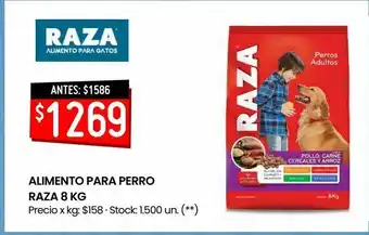 Changomas Alimento para perro raza 8 kg oferta