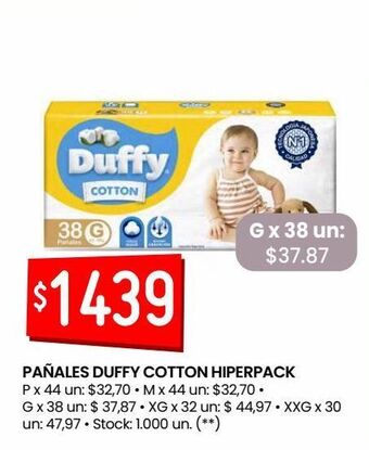 Changomas Pañales duffy cotton hiperpack oferta