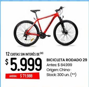 Changomas Bicicleta rodado 29 oferta