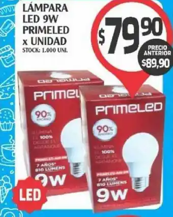 Lámpara Led 9W Primeled x unidad