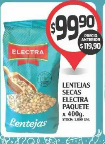 Supermercados Malambo Lentejas Secas Electra Paquete x 400g oferta