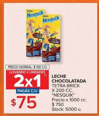 Carrefour Market Leche chocolatada nesquik oferta