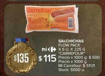 Carrefour Market Salchichas flow pack carrefour oferta