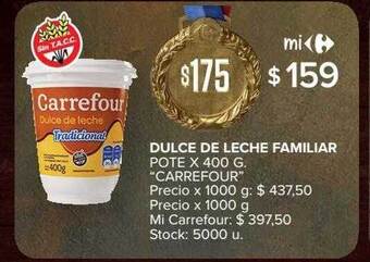 Carrefour Market Dulce de leche familiar carrefour oferta