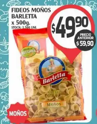 Supermercados Malambo Fideos Moños Barletta x 500g oferta