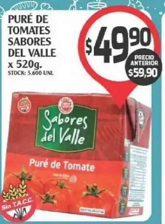 Supermercados Malambo Puré De Tomates Sabores Del Valle x 520g oferta