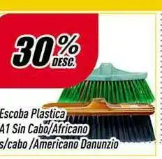 Escoba Plastica A1 Sin Cabo-Africano S-Cabo -Americano Danunzio