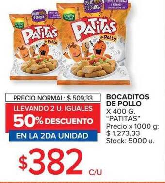 Carrefour Bocaditos de pollo oferta