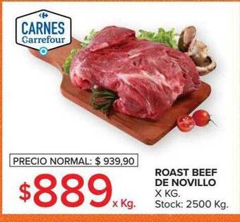 Carrefour Roast beef de novillo oferta