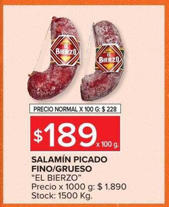 Carrefour Salamín picado fino grueso oferta