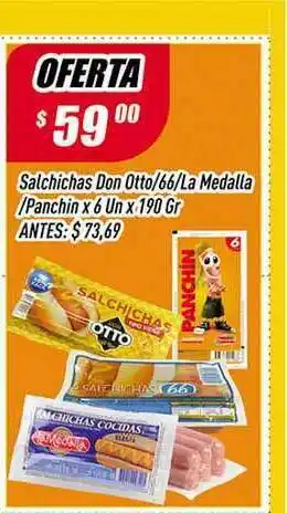 Salchichas Don Otto-66-La Medalla-Panchin x 6un x 190gr
