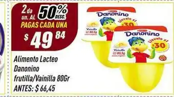 Alimento Lacteo Danonino Fruitilla-Vainilla 80gr