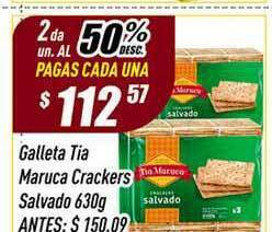 Supermercados Comodin Galleta Tia Maruca Crackers Salvado 630g oferta