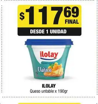 Maxi Ofertas Ilolay Queso Untable x 190gr oferta