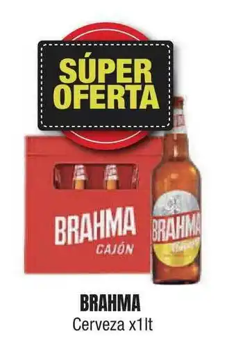 Maxi Ofertas Brahma Cerveza x 1lt. oferta