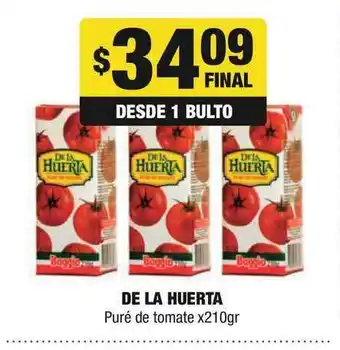Maxi Ofertas De La Huerta Puré De Tomate x 210gr oferta