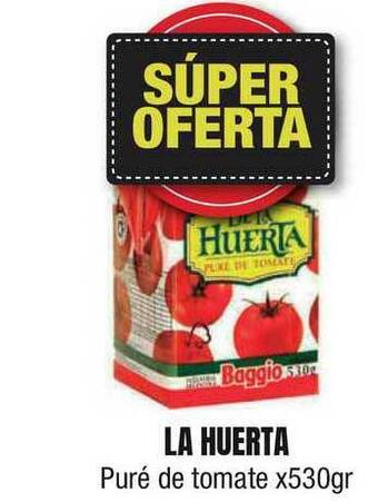 Maxi Ofertas La Huerta Puré De Tomate x 530gr oferta