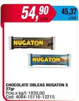 Maxiconsumo Chocolate obleas nugaton oferta