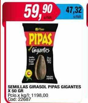 Maxiconsumo Semillas girasol pipas gigantes oferta