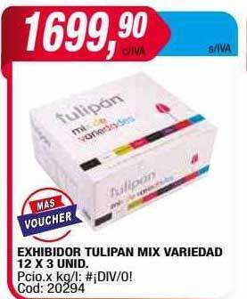 Maxiconsumo Exhibidor tulipan mix variedad oferta