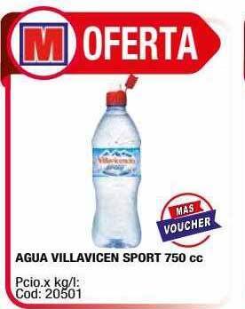 Maxiconsumo Agua villavicen sport oferta