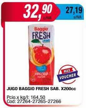 Maxiconsumo Jugo baggio fresh sab oferta