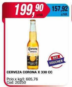 Maxiconsumo Cerveza corona oferta