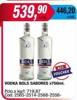 Maxiconsumo Vodka bols sabores oferta