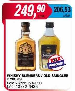 Maxiconsumo Whisky blenders old smugler oferta