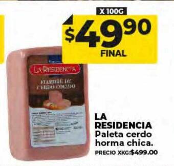 Supermayorista Vital La residencia paleta cerdo horma chica oferta