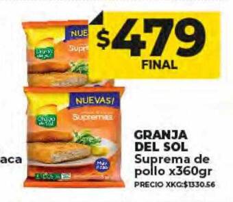 Supermayorista Vital Granja del sol suprema de pollo oferta