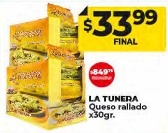 Supermayorista Vital La tunera queso rallado oferta