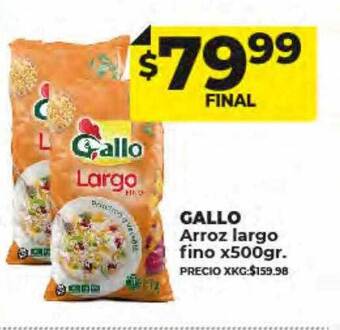 Supermayorista Vital Gallo arroz largo fino oferta
