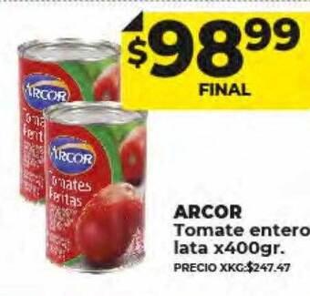 Supermayorista Vital Arcor tomate entero oferta