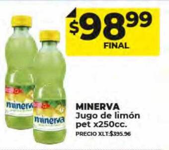 Supermayorista Vital Minerva jugo de limón pet oferta