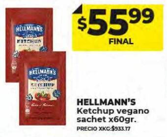 Supermayorista Vital Hellmann's ketchup vegano oferta