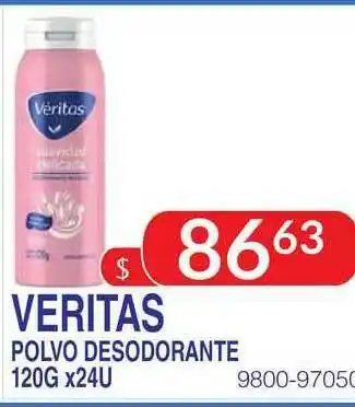 Masivos Veritas Polvo Desodorante 120gx24u oferta