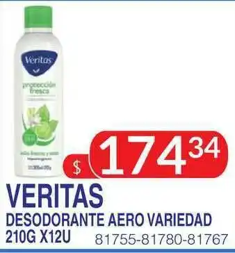Masivos Veritas Desodorante Aero Variedad 210gx12u oferta