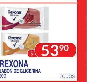 Masivos Rexona Jabon De Glicerina 90g oferta