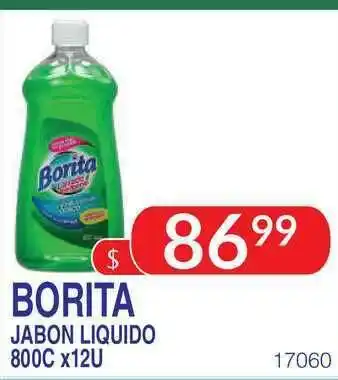 Masivos Borita Jabon Liquido 800c x12u oferta