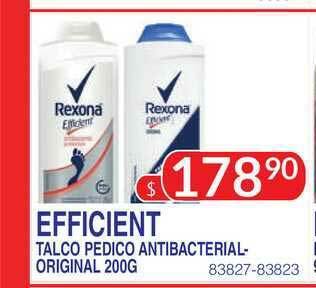 Masivos Efficient Talco Pedico Antibacterial-Original 200g oferta