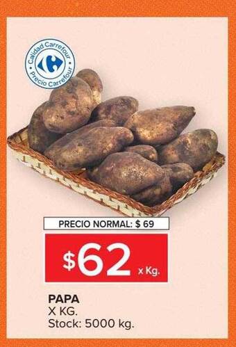 Carrefour Market Papa x kg oferta
