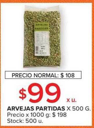 Carrefour Market Arvejas partidas oferta