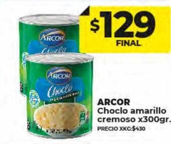 Supermayorista Vital Arcor choclo amarillo cremoso oferta