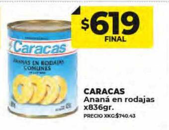Supermayorista Vital Caracas ananá en rodajas oferta