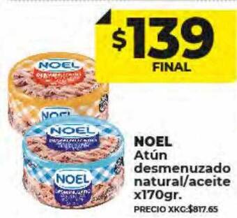 Supermayorista Vital Noel atún desmenuzado natural aceite oferta