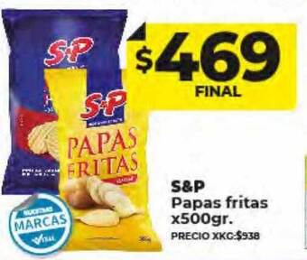 Supermayorista Vital S&p papas fritas oferta