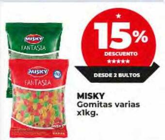Supermayorista Vital Misky gomitas varias oferta
