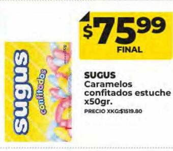 Supermayorista Vital Sugus caramelos confitados estuche oferta