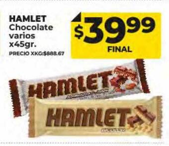 Supermayorista Vital Hamlet chocolate varios oferta
